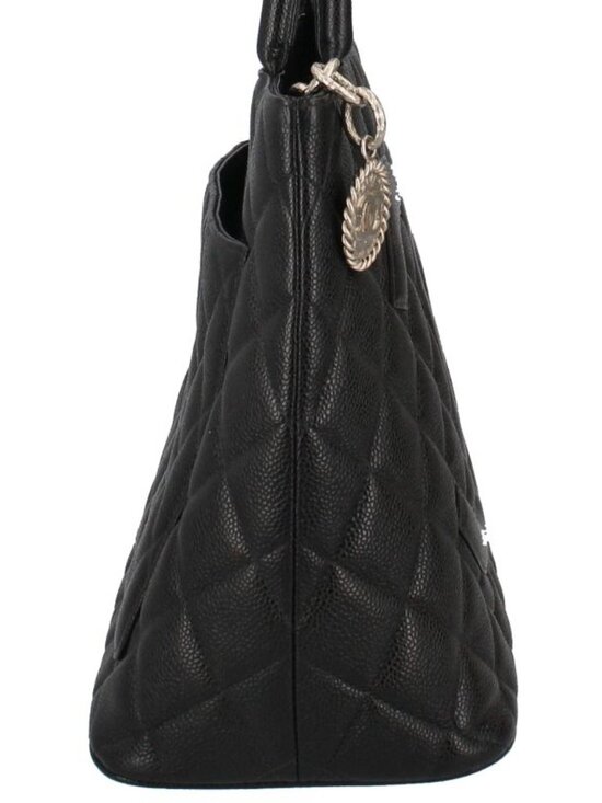 Chanel Medallion Tote Caviar Leather Handbag Black - Picture 4 of 9